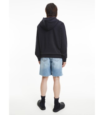 Calvin Klein Camisola de camisola com o logtipo do capuz preto