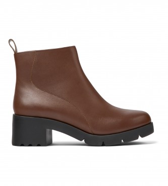 Camper Wanda Leather Ankle Boots brown