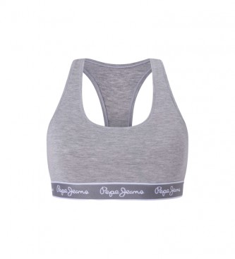Pepe Jeans Sports Bra Cotton grey - ESD Store fashion, footwear and  accessories - best brands shoes and designer shoes