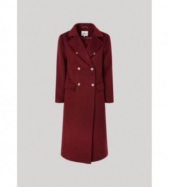 Pepe Jeans Maroon Madison Coat