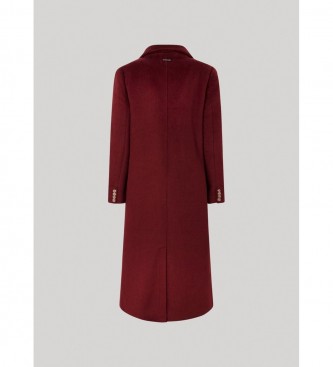 Pepe Jeans Maroon Madison Coat