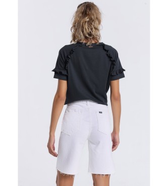 Lois Jeans Bermudas Jeans : Caixa Branca Alta