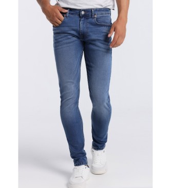 Six Valves Jeans : Medium Box - Super Skinny blauw