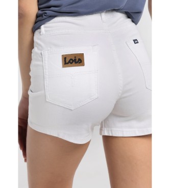 Lois Jeans Short en jean blanc
