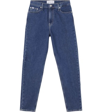 Calvin Klein Jeans Jean Mom bleu fonc