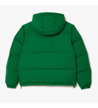 Lacoste Quilted and water-repellent jacket green