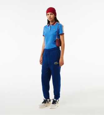 Lacoste Pantaloni della tuta da jogging in peluche blu scuro
