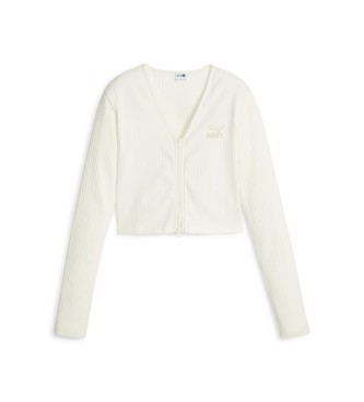 Puma Long-sleeved ribbed top Classics white