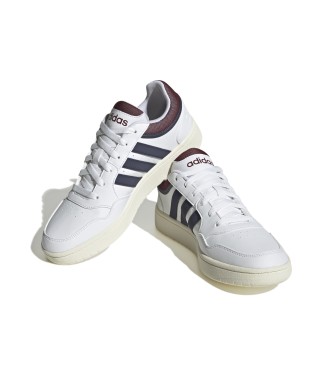 adidas Sneaker bassa classica vintage bianca Hoops 3.0