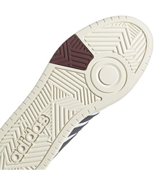 adidas Sneaker bassa classica vintage bianca Hoops 3.0