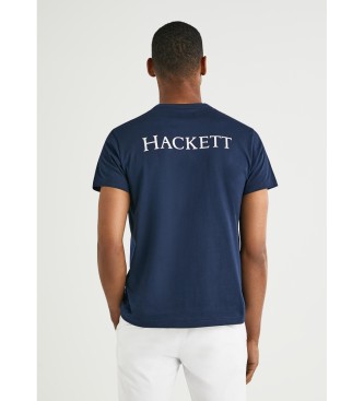 Hackett London Crest Multi T-shirt blauw