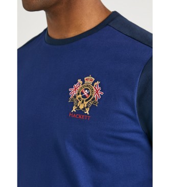 Hackett London Majica Crest Multi modra