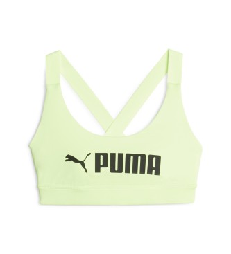 Puma Training bra Fit Mid Impact green