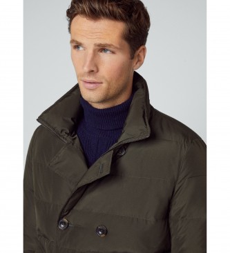Hackett London Quilted down jacket green