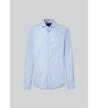 Hackett London Camisa Essential Texture azul