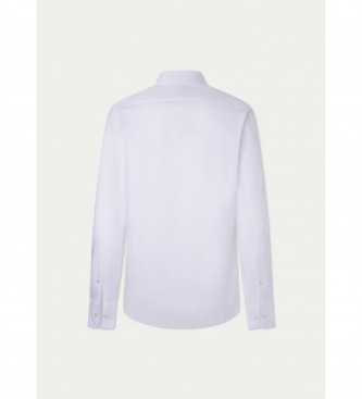 Hackett London Camisa Essential Textura blanco