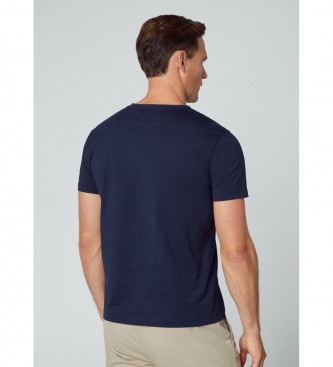 Hackett London T-shirt with navy embroidered logo
