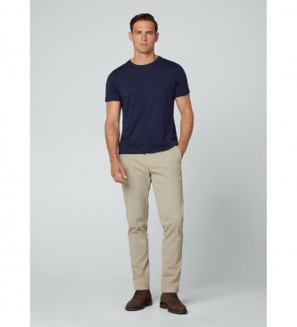 Hackett London T-shirt with navy embroidered logo