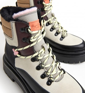 Pepe Jeans Bottines Queen Funny blanches