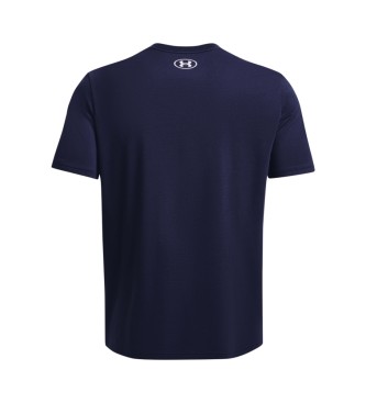 Under Armour T-shirt a maniche corte UA ABC Camo Boxed Logo blu navy