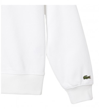 Lacoste Sweatshirt Jogger Logo Krokodille hvid
