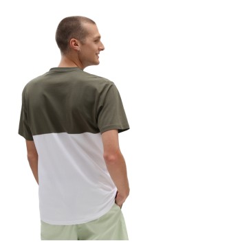 Vans T-shirt Colorblock vert, blanc