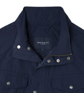Hackett London Velospeed Navy Utility Jacket