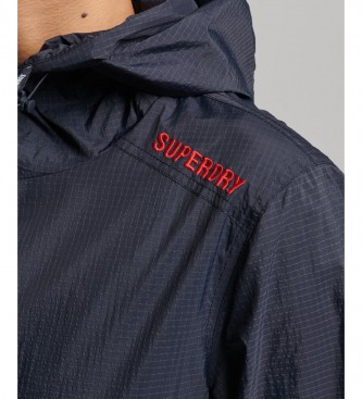 Superdry Lightweight jacket with Code Standard logo navy