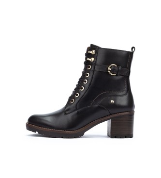 Pikolinos Bottines en cuir Llanes noir - Hauteur du talon 6cm