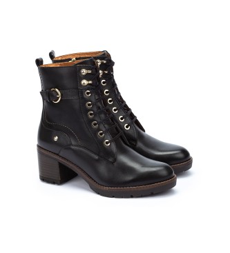 Pikolinos Bottines en cuir Llanes noir - Hauteur du talon 6cm