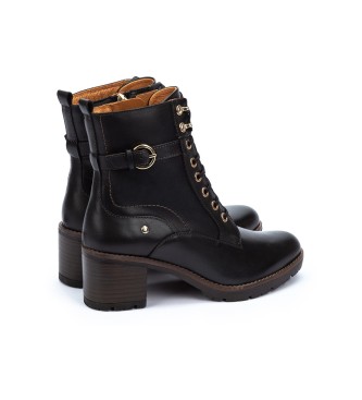 Pikolinos Bottines en cuir Llanes noir - Hauteur du talon 6cm