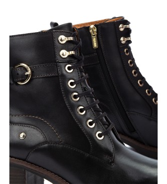 Pikolinos Bottines en cuir Llanes noir - Hauteur du talon 6cm