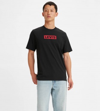 Levi's T-shirt noir ? coupe d?contract