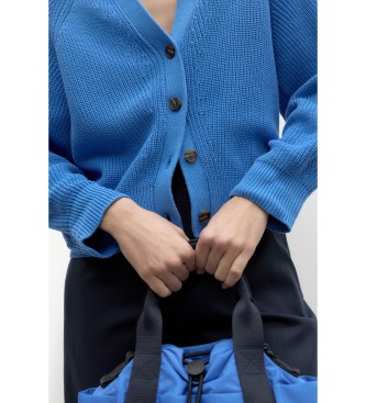 ECOALF Cardigan in maglia blu Limaalf