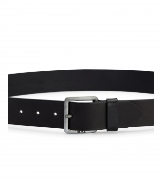 BOSS Ceinture en cuir Jeeko noir