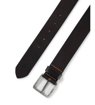 BOSS Ceinture en cuir Jeeko noir