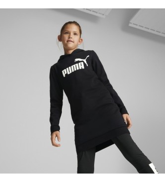 Puma Obleka s kapuco z logotipom Essential črna