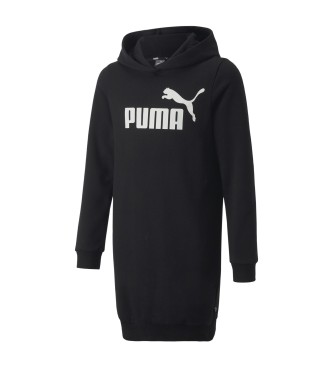 Puma Obleka s kapuco z logotipom Essential črna