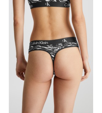 Calvin Klein Zestaw 2 sztuk stringów Ck96 czarny