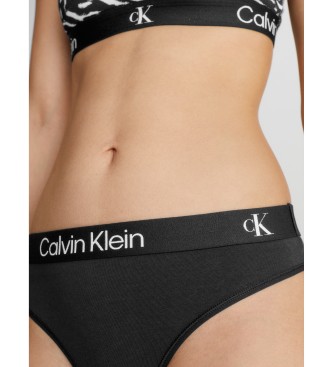 Calvin Klein Pack 2 Thongs Ck96 noir