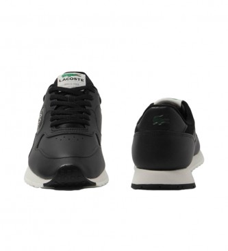 Lacoste Skórzane sneakersy Linetrack w kolorze czarnym