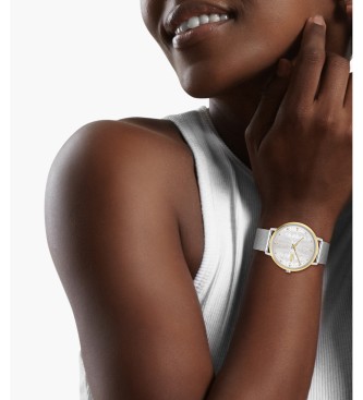 Lacoste Posrebrzany zegarek analogowy Crocorigin 