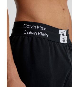 Calvin Klein Pižamske hlače Ck96 črne