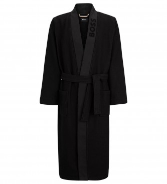 BOSS Kimono med vfflor svart