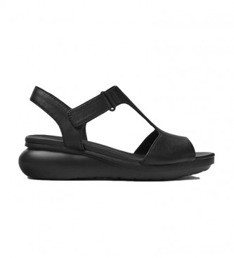 Camper Balloon leather sandals black -Height: 5.1cm