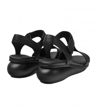 Camper Skórzane sandały balonowe czarne -Wysokość: 5,1 cm