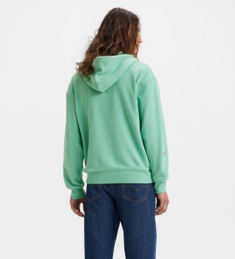 Levi's Sweatshirt med avslappnad grafik och dragkedja grn