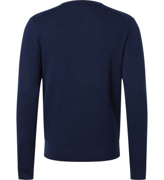 Calvin Klein Camisola de l merino azul-marinho