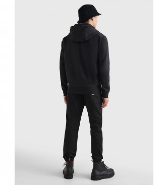 Tommy Jeans Tjm Regular Fleece Zip Hooded Sweatshirt Black