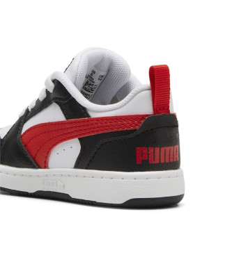 Puma Rebound V6 Schuhe wei, schwarz
